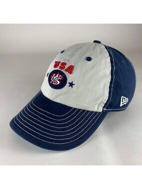 USA Baseball WBC Vintage 2006 Navy Blue White New Era Strapback Hat New